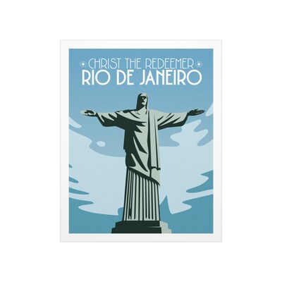 Christ the Redeemer Rio De Janeiro Premium Matte Travel Poster - image2